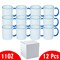 12 Pcs 11OZ Light Blue Rim & Handle Sublimation Mugs With Individual White Boxes